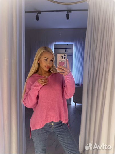 Свитер женский оверсайз, кофта женская