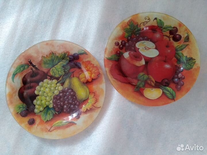 KAT Тарелки стекло, подставки под кружки