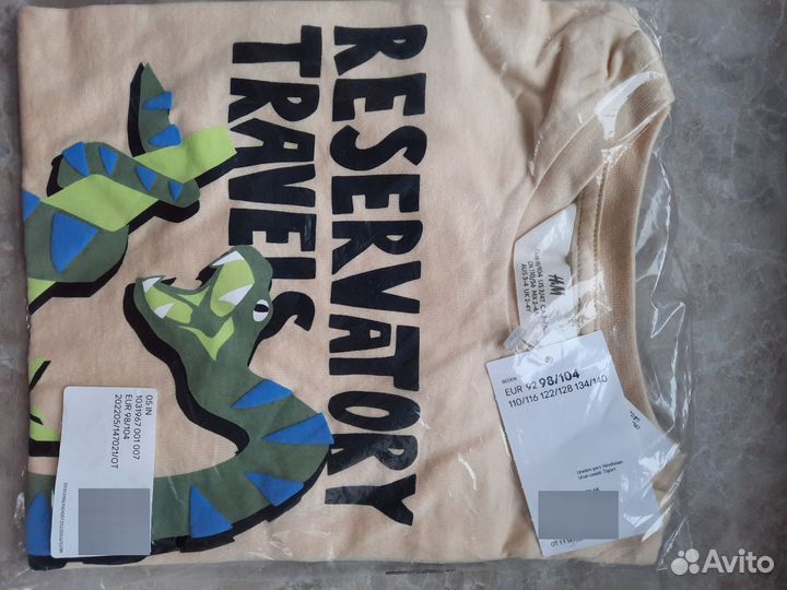 Футболка hm 98-104, 110-116