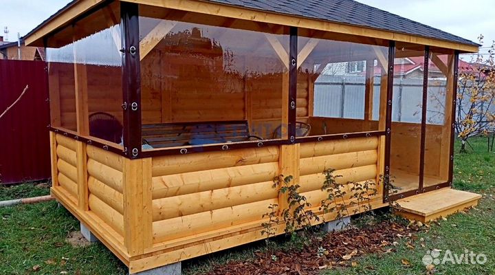 Жидкие окна для беседки