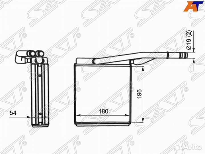 Радиатор отопителя салона ford focus 98-04