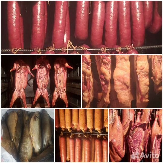 Горячее копчение.Грудинка, куры,колбаса