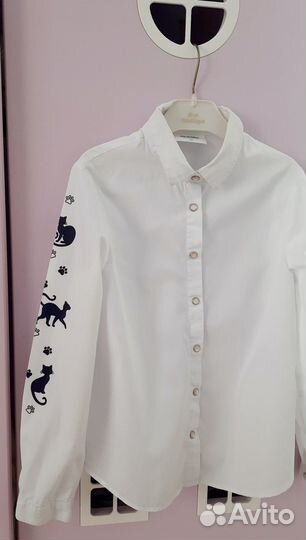 Блузки школьные 128-134