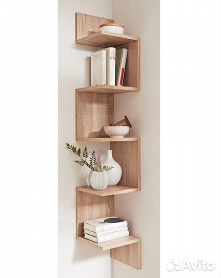 Новая угловая настенная полка