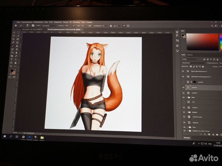 Графический планшет Bosto 16HD Tablet