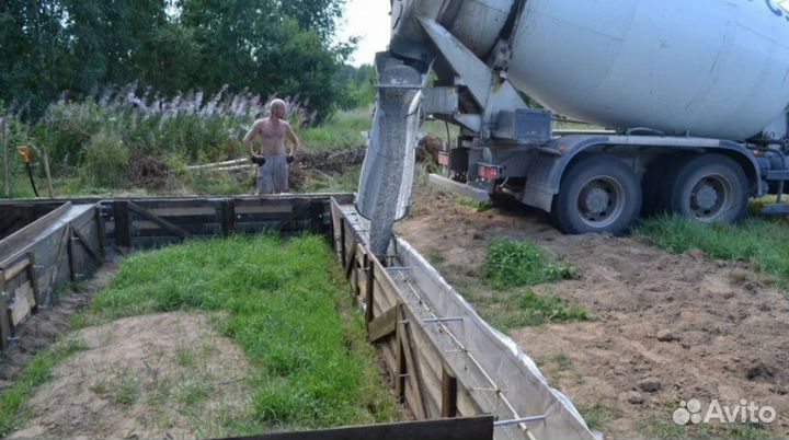 Доставка бетона М450 миксером