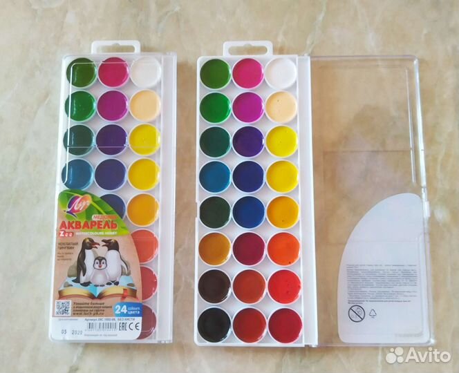 Краски Акварель кисти непроливайки новые