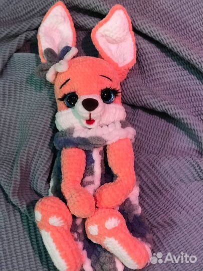 Пижамница Зайка ручной работы 54 см