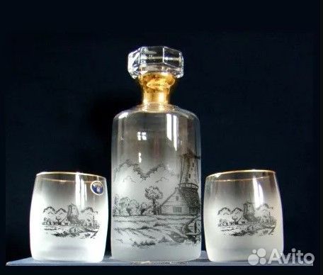 Новый набор для виски, коньяка (Bohemia,Чехия)