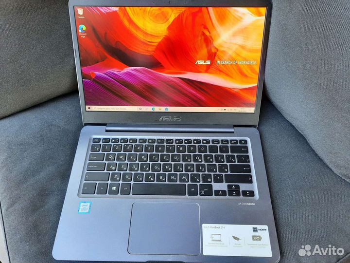 Ультрабук Asus vivobook s14 core i3-8130 SSD IPS