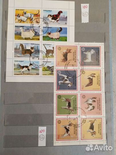 Почтовые марки Африки, Кореи и Шотландии. Часть1