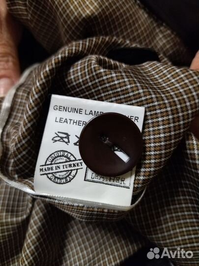 Кожаная куртка мужская. Размер 56-58