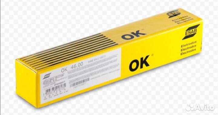 Электроды сварочные 3мм esab ok46.00