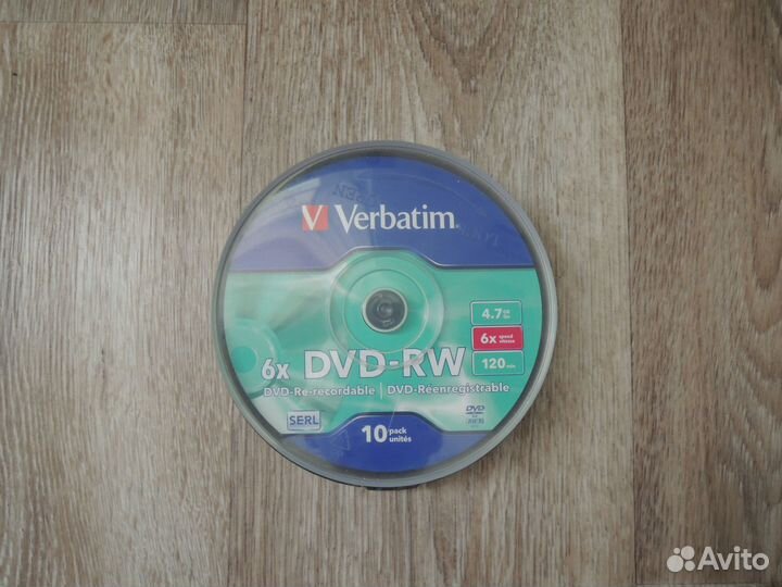 Диски DVD-RW Verbatim