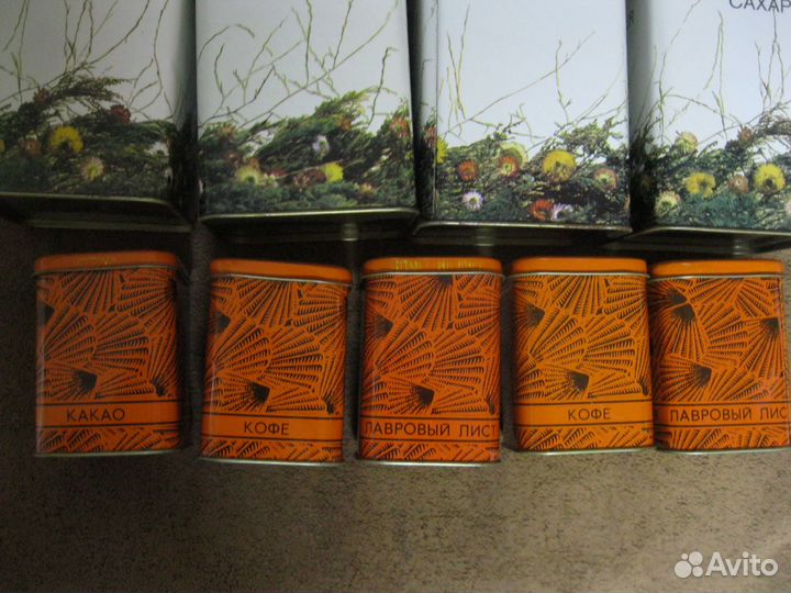 Жестяные банки для сыпучих продуктов