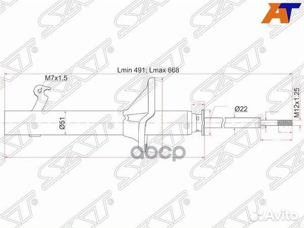 Стойка передняя honda HR-V GH# 99-05 RH
