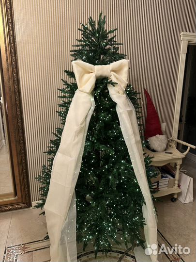 Бант на елку в наличии цвет шампань