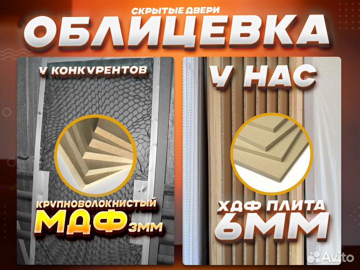 Межкомнатные скрытые двери