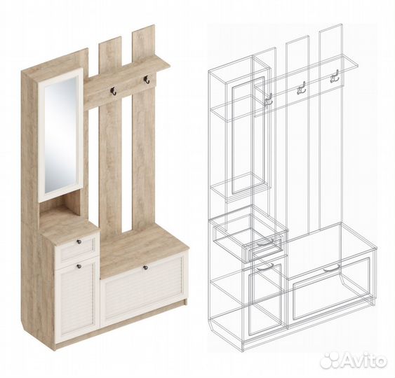 Прихожая Филадельфия пф-09 (Левое исполнение)