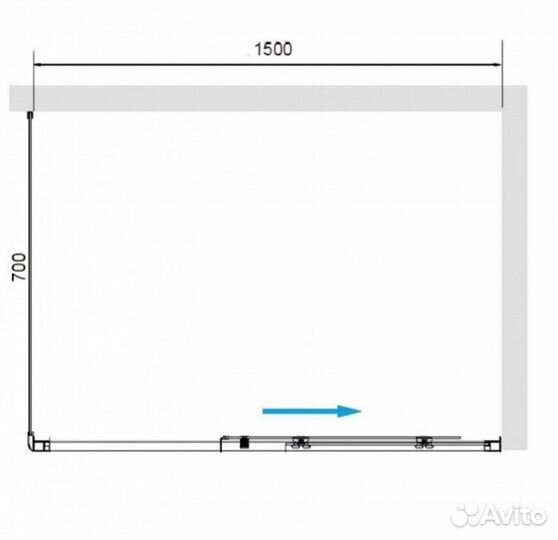 Душевой уголок RGW Passage PA-177B 150x70