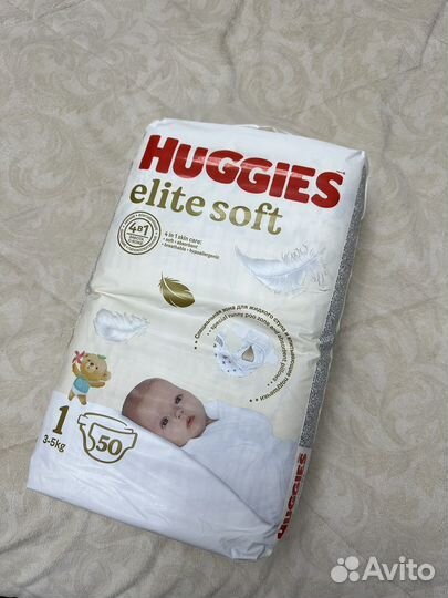 Подгузники huggies elite soft 1