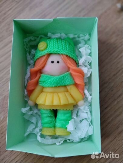 Мыло ручной работы, куколка, подарок
