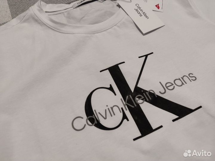 Футболка calvin klein jeans майка кельвин кляйн ck