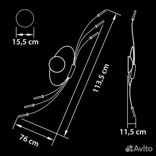 Бра Lightstar Ovale 