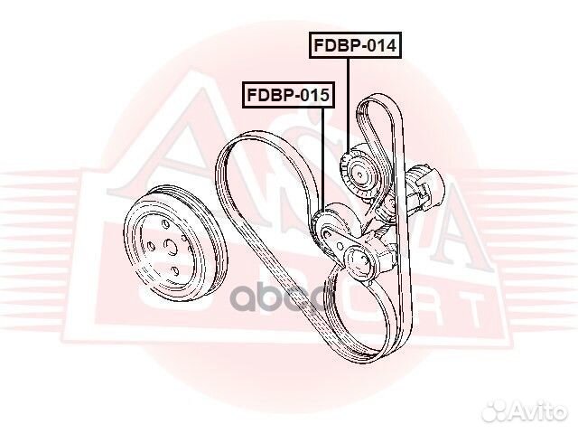 Ролик натяжной fdbp-014 asva