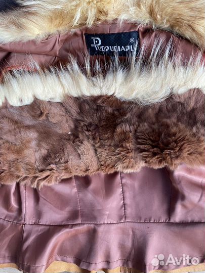 Кожаная куртка с мехом