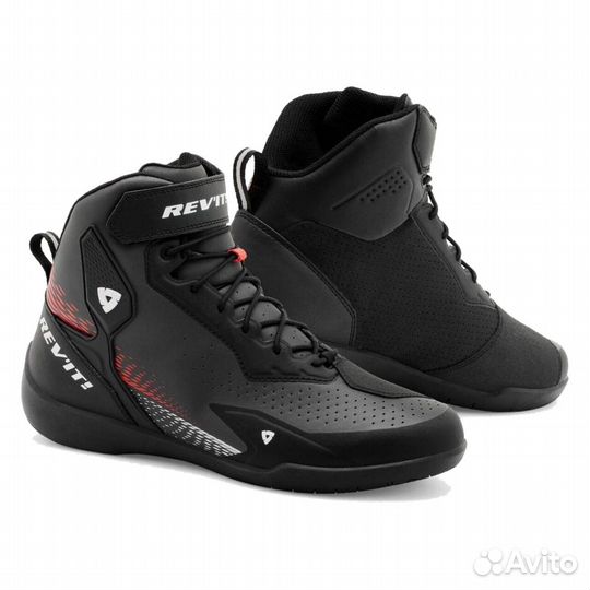 Motorradschuhe Rev'It G-Force 2 Schwarz-Neon Rot Черный