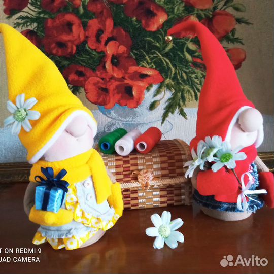 Текстильная кукла Гном