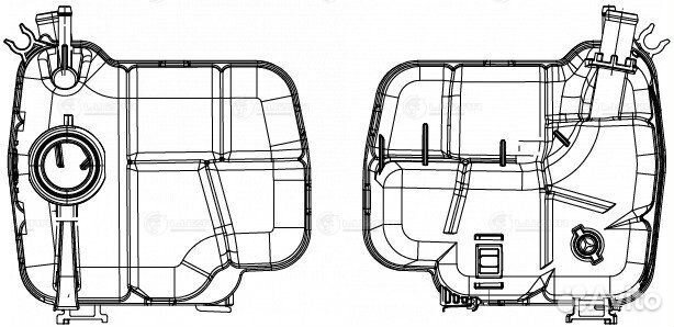 Бачок расширит. охл. жидкости для ам Chevrolet Cru