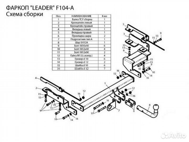Фаркоп установка тсу Ford Fusion Restyling, 2005-2
