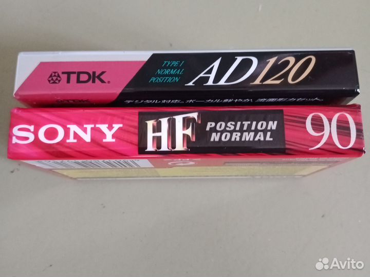 Аудиокассеты tdk ad120, sony hf90