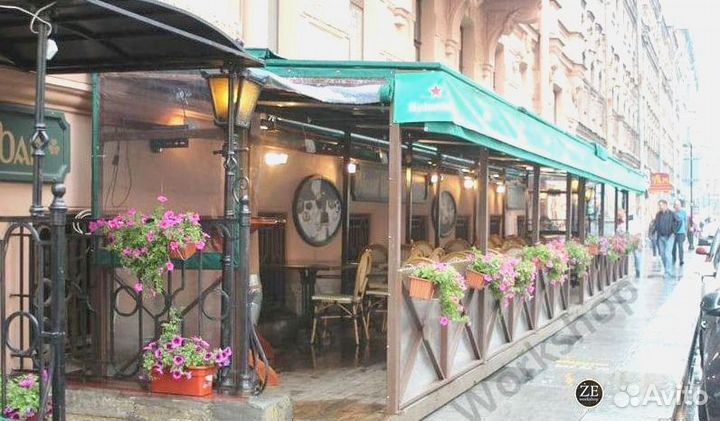 Летняя веранда для кафе