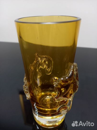 Вазы цветное стекло СССР