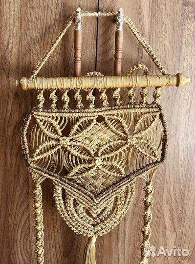 Кашпо макраме антикварное времен СССР