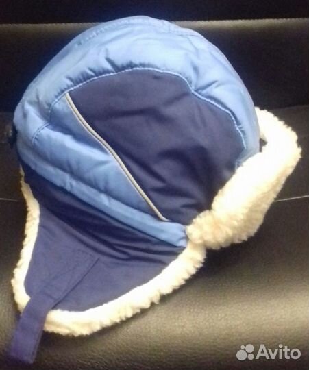 Шапка ушанка зимняя для мальчика р. 56