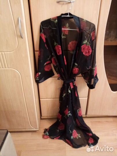 Халат женский органза как пенюар