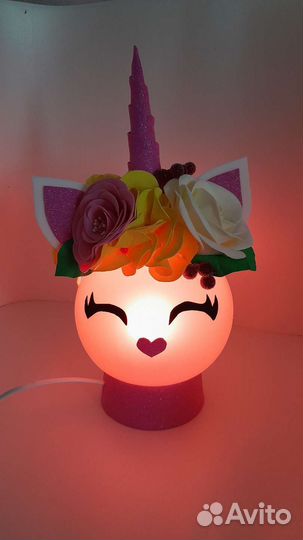 Светильник Единорожка