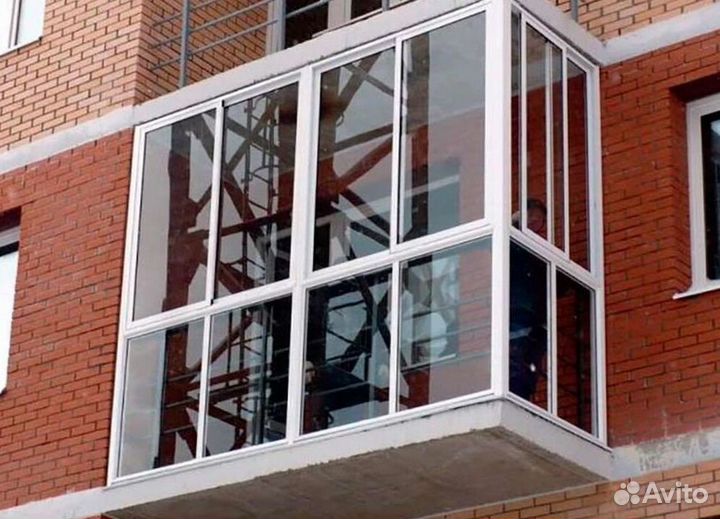 Остекление балконов и лоджий в рассрочку S1968