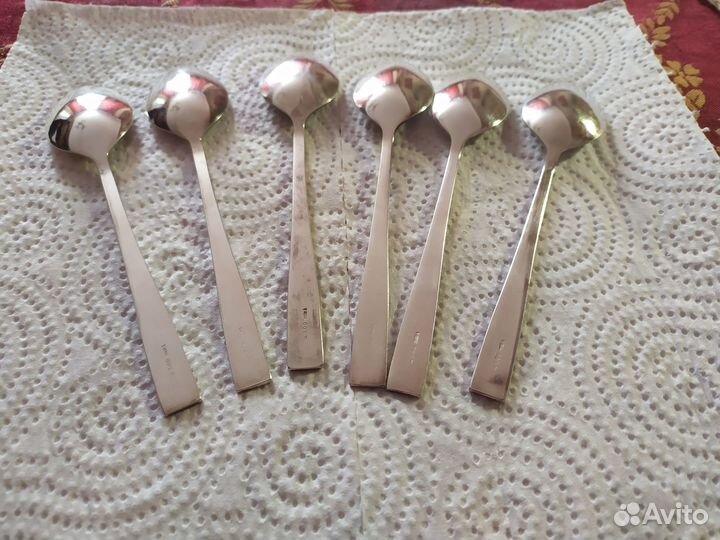 Винтажные чайные мельхиоровые ложки СССР 1980