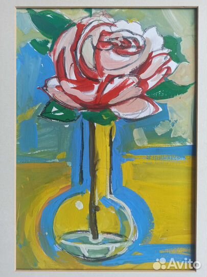 Картина Пион в вазе