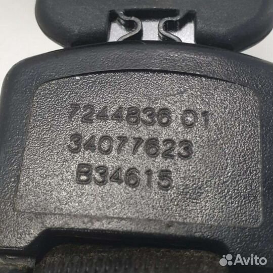 Замок ремня безопасности 7244836 BMW 5 F10/F11/GTF07 0