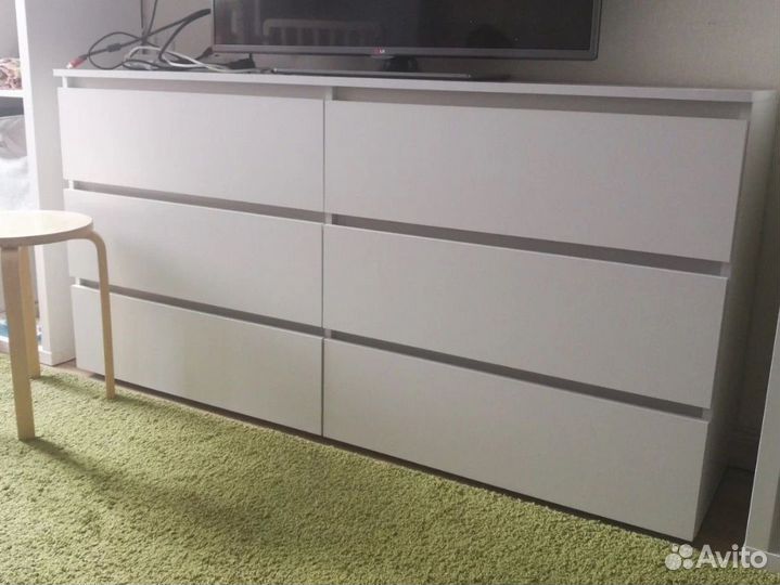 Комод Денвер белый матовый