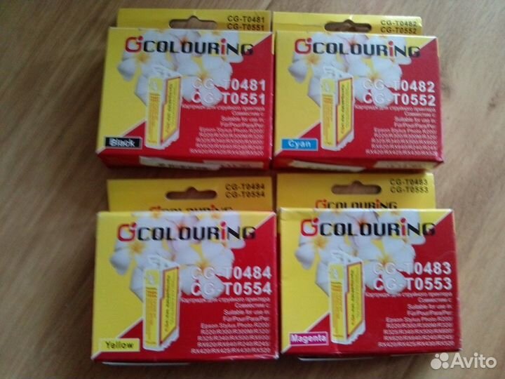Картридж Colouring Epson T0484/T0554, T0482/T055