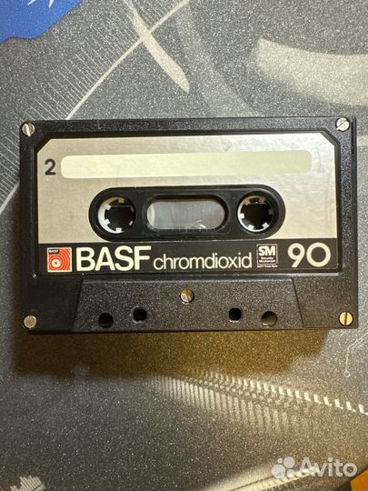 Аудиокассета Basf chromdioxid 90 Германия 1977