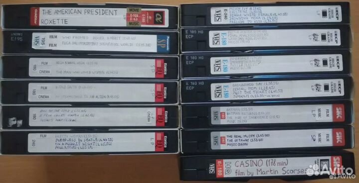 Видеокассеты vhs
