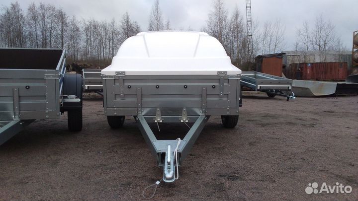 Прицеп с пластиковой крышкой 2,25х1,3х0,5 самосвал